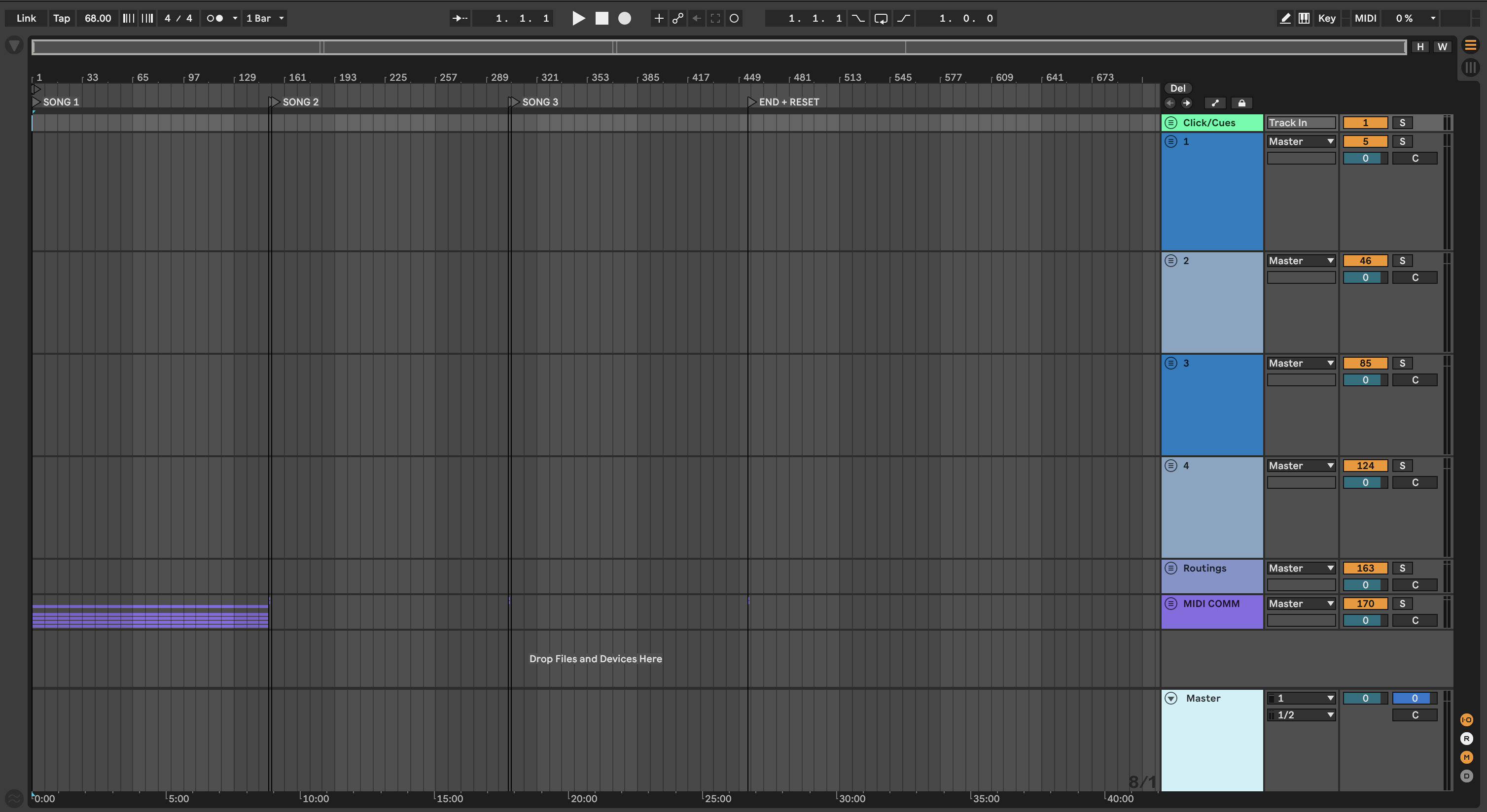 Arrangement View example